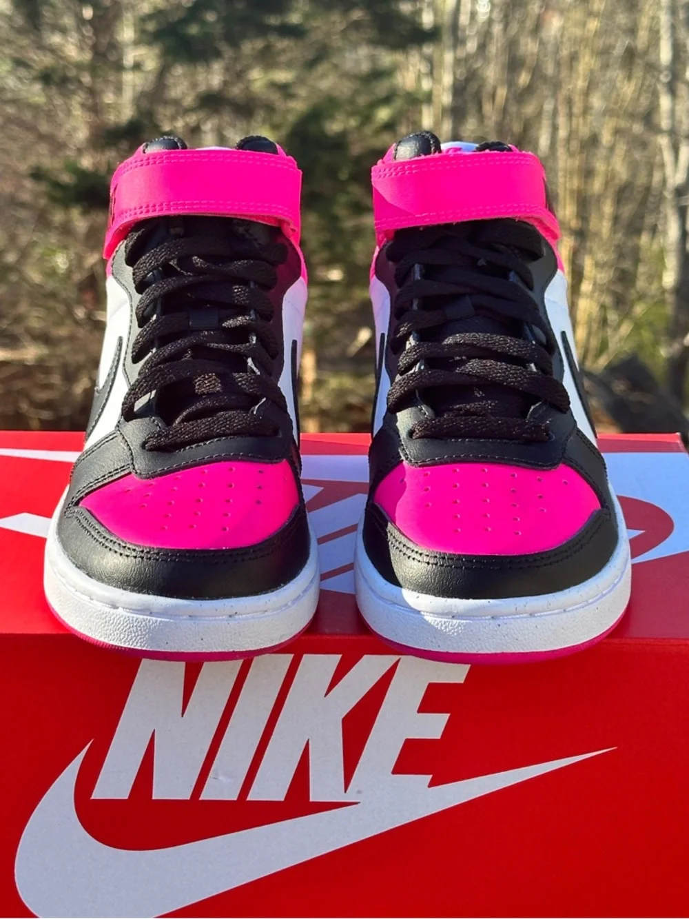 Nike Court Borough Mid Casual Everyday Sneaker GS Grade School Youth 5Y NEW